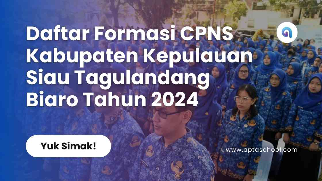 Formasi CPNS Pemerintah Kabupaten Kepulauan Siau Tagulandang Biaro Tahun 2024
