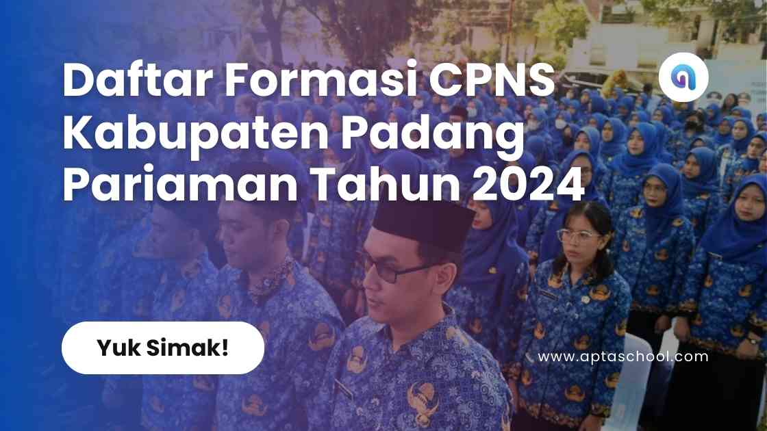 Formasi CPNS Pemerintah Kabupaten Padang Pariaman Tahun 2024
